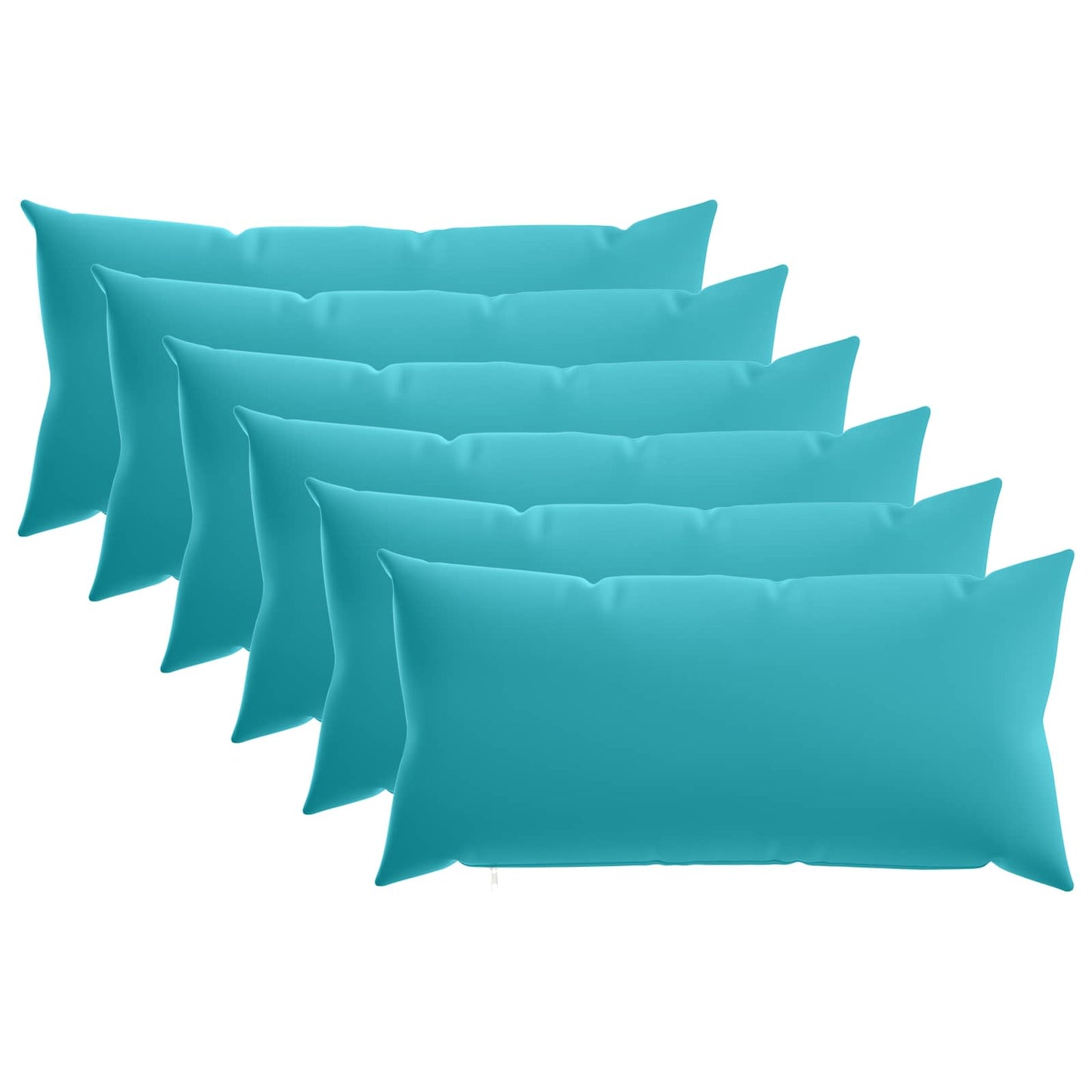 Pudebetræk 6 pcs HEERLEN Turkis 40 x 80 cm Polyester