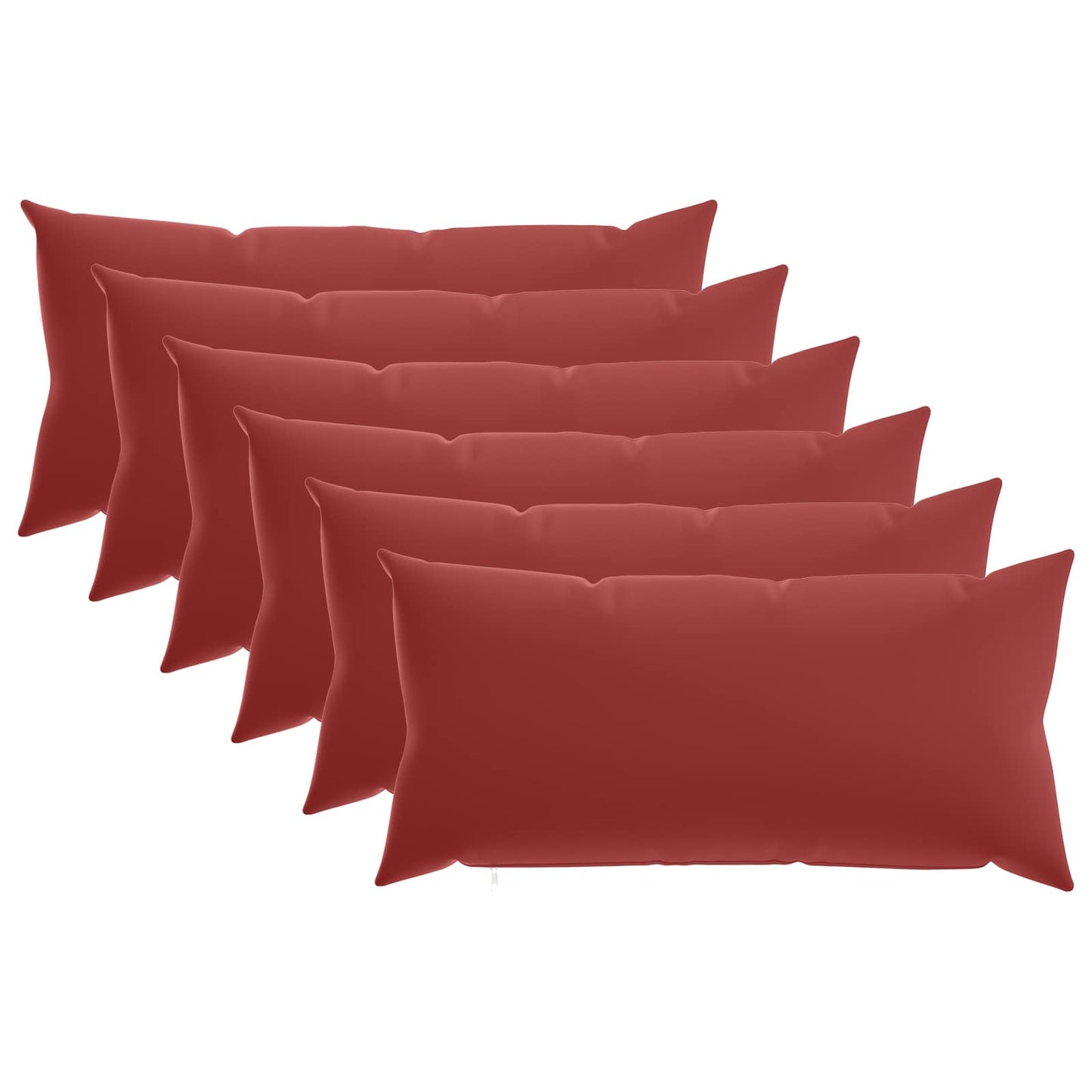 Pudebetræk 6 pcs HEERLEN Vinrød 40 x 80 cm Polyester