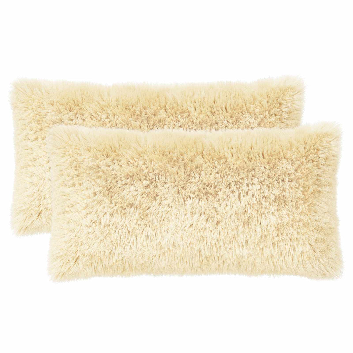 Pudebetræk 2 pcs HEERLEN Cremefarvet 40 x 80 cm PV Fleece
