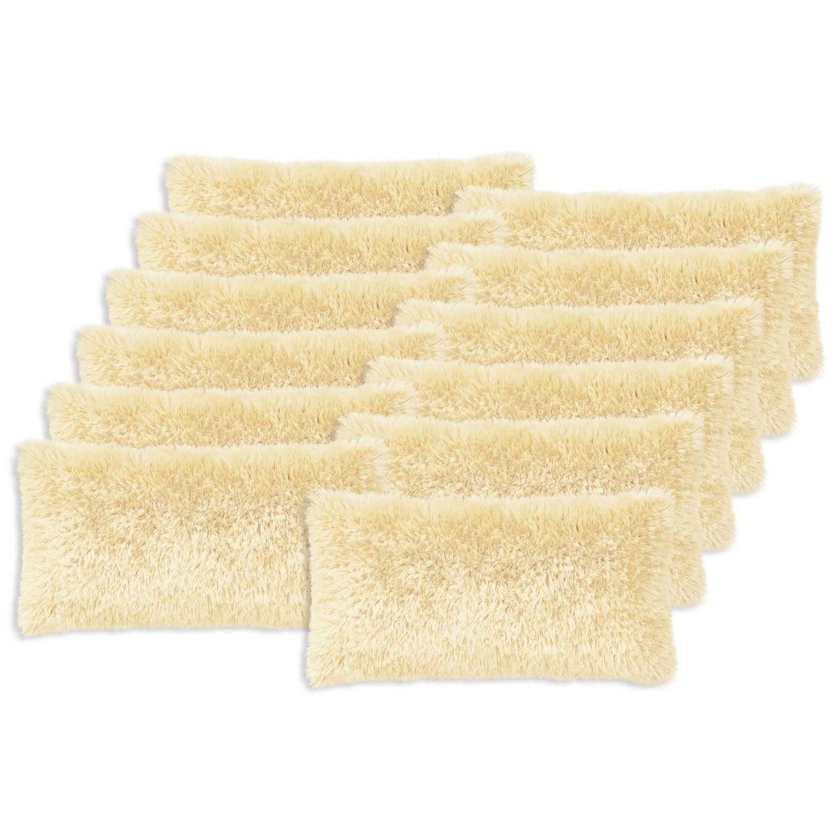 Pudebetræk 12 pcs HEERLEN Cremefarvet 40 x 80 cm PV Fleece