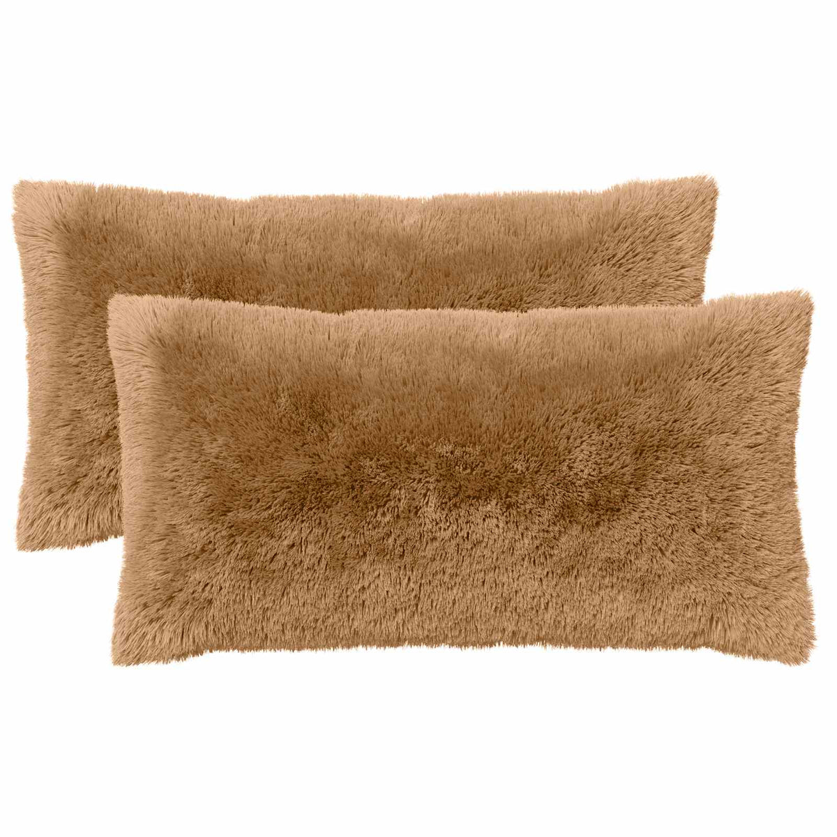Pudebetræk 2 pcs HEERLEN Gråbrun 40 x 80 cm PV Fleece
