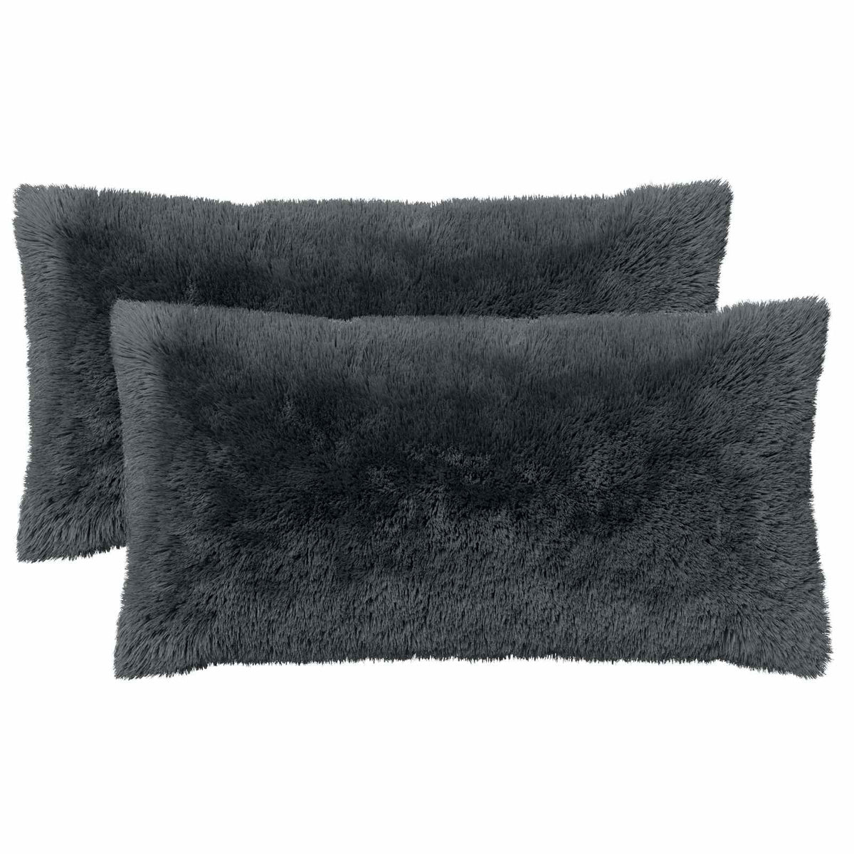 Pudebetræk 2 pcs HEERLEN Antracit 40 x 80 cm PV Fleece