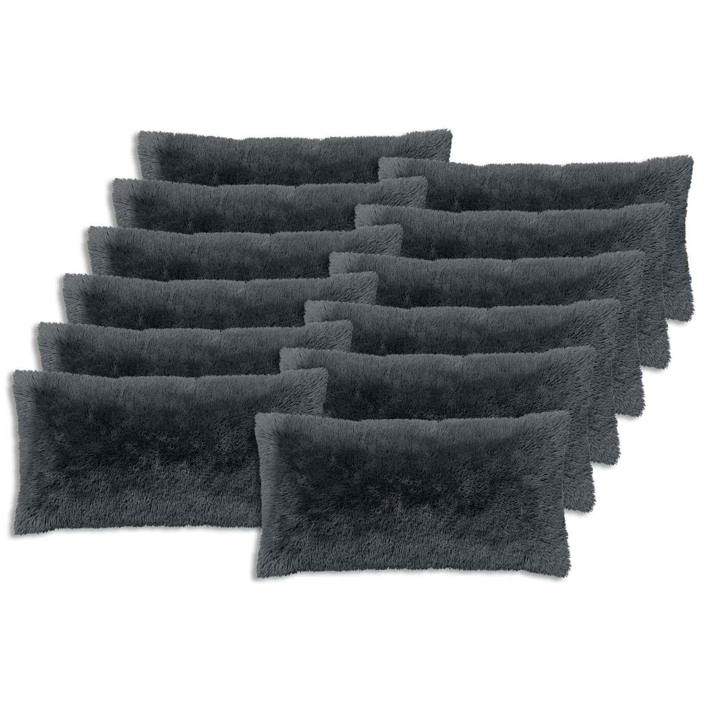 Pudebetræk 12 pcs HEERLEN Antracit 40 x 80 cm PV Fleece