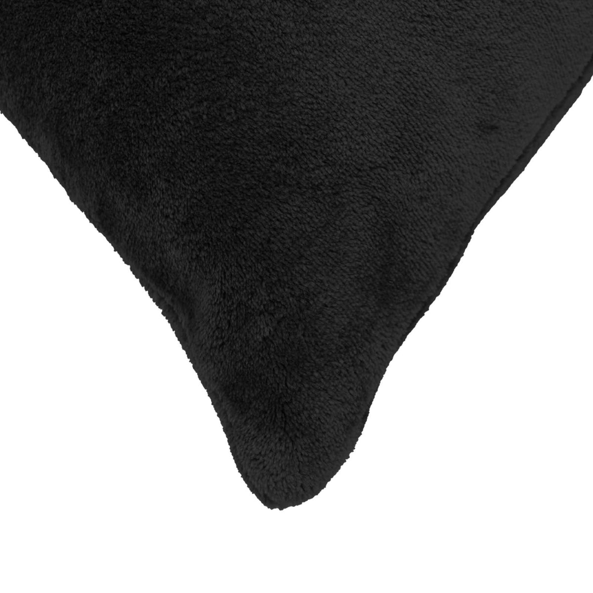 Pudebetræk 6 pcs HEERLEN Sort 40 x 80 cm Flannel