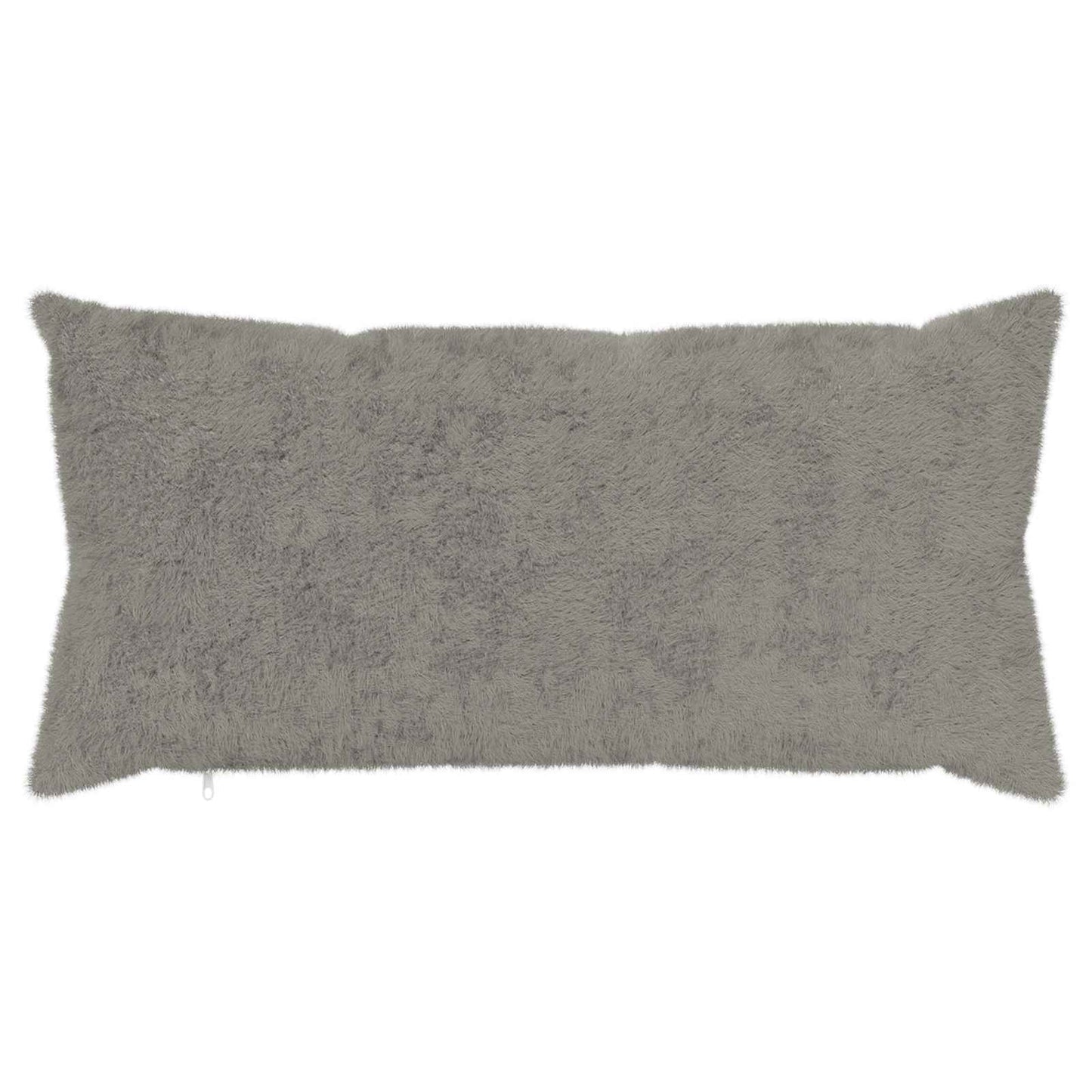 Pudebetræk 2 stk. HEERLEN Lysegrå 40 x 80 cm Faux Kanin Pels