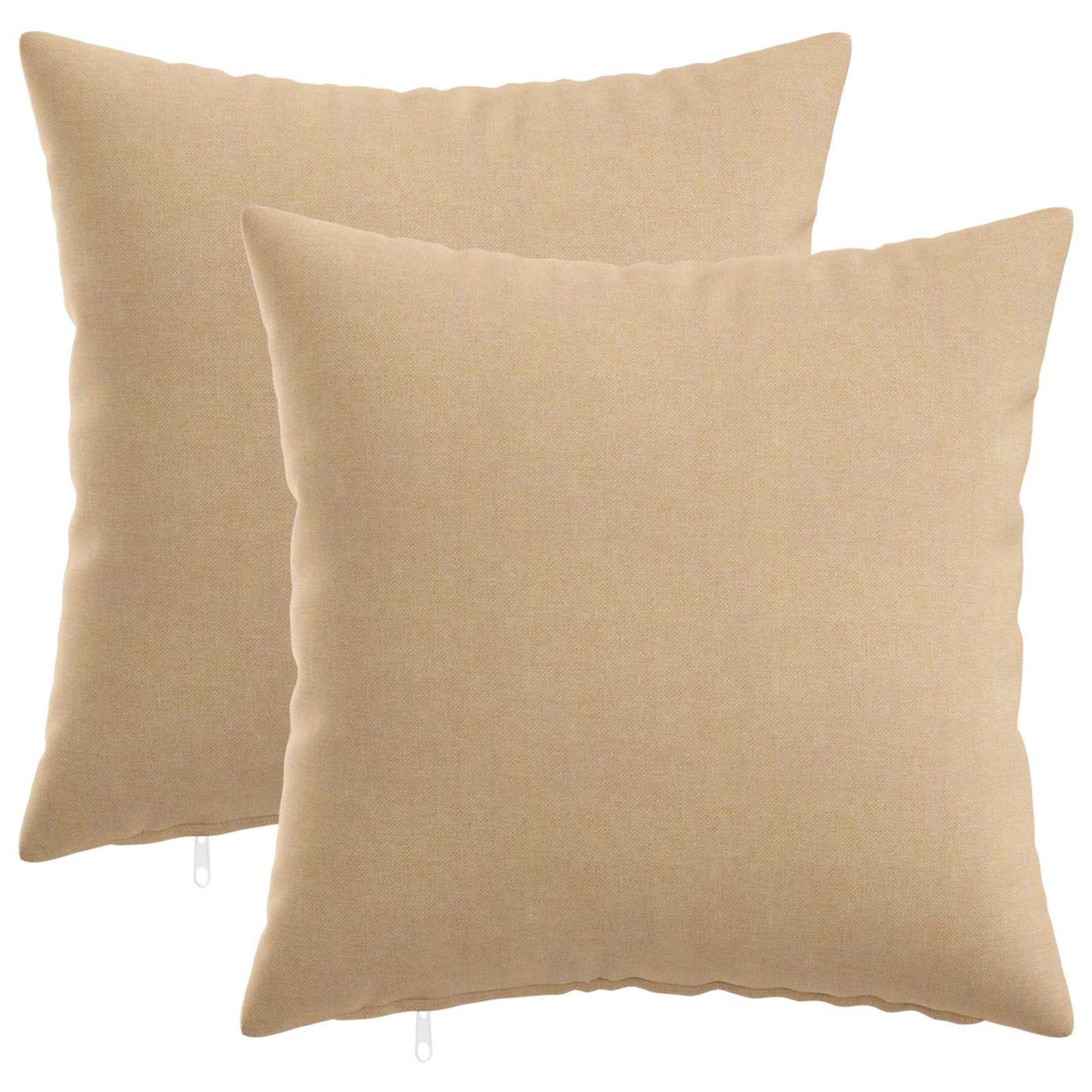 Pudebetræk 2 stk. HEERLEN Cremefarvet 45 x 45 cm Stof