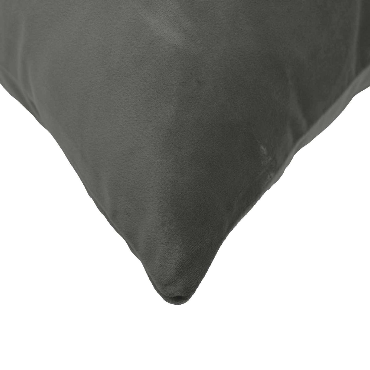 Pudebetræk 2 pcs HEERLEN Mørkegrå 45 x 45 cm Fløjl