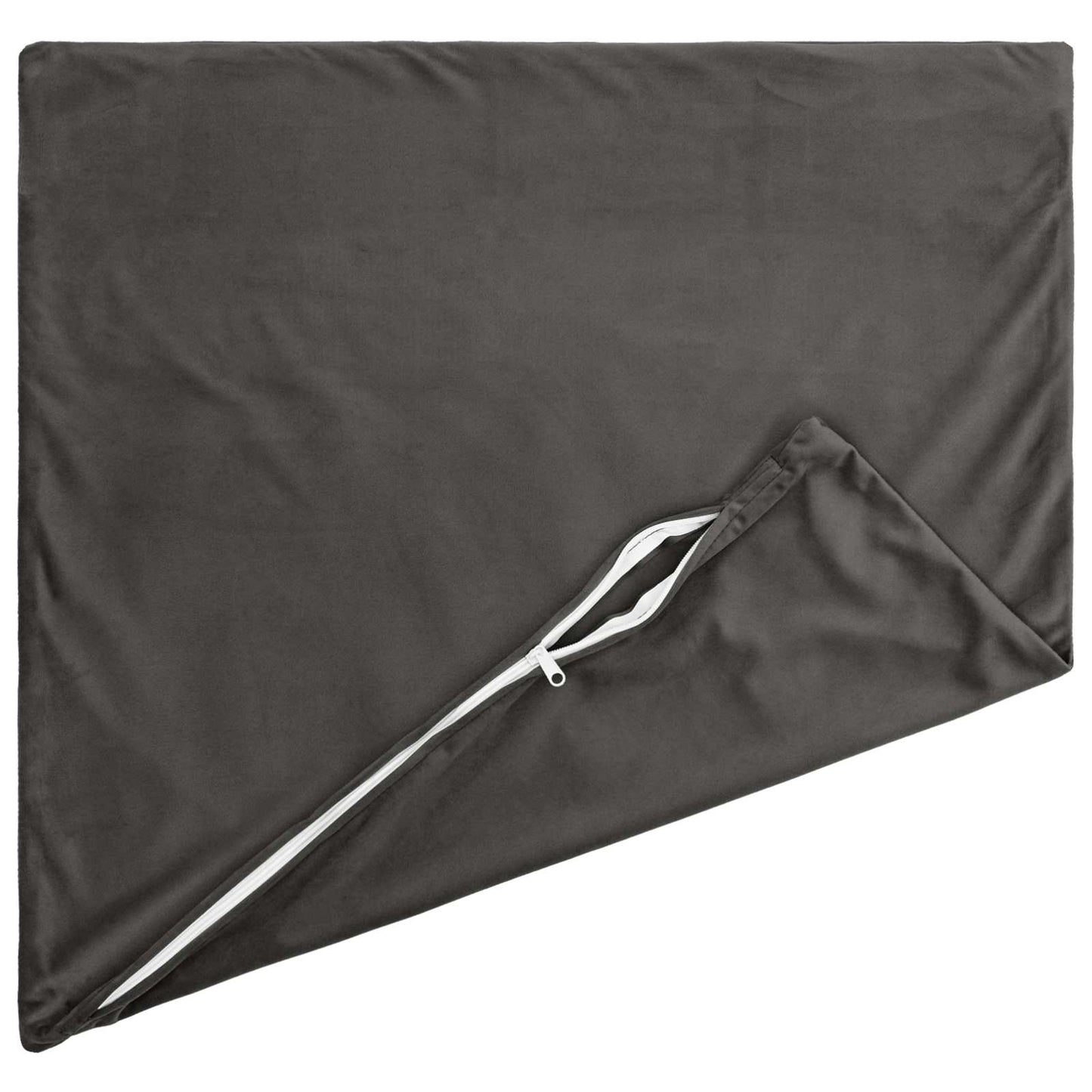 Pudebetræk 2 pcs HEERLEN Mørkegrå 45 x 45 cm Fløjl