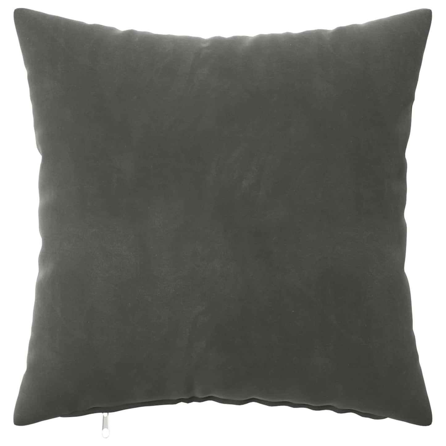 Pudebetræk 6 pcs HEERLEN Mørkegrå 45 x 45 cm Fløjl