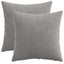 Pudebetræk 2 pcs HEERLEN Lysegrå 45 x 45 cm cordfløjl