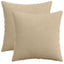 Pudebetræk 2 pcs HEERLEN Gråbrun 45 x 45 cm cordfløjl