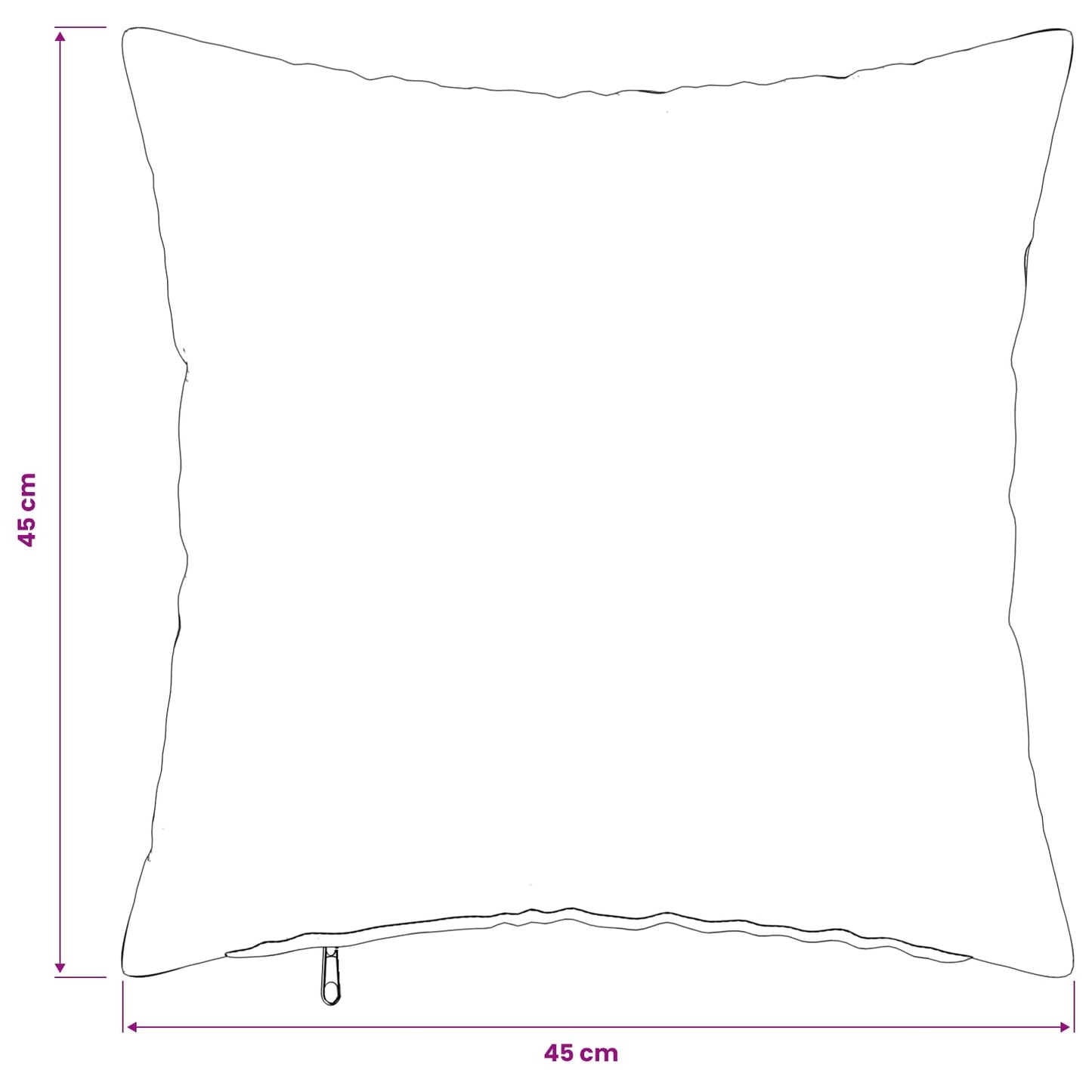 Pudebetræk 6 pcs HEERLEN Lyserød 45 x 45 cm Bouclé