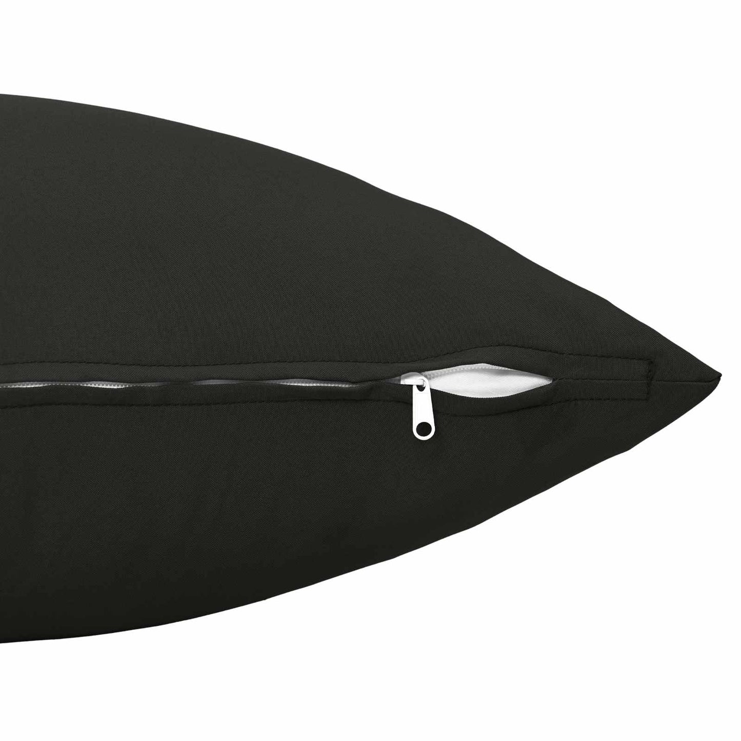 Pudebetræk 12 pcs HEERLEN Sort 45 x 45 cm Polyester