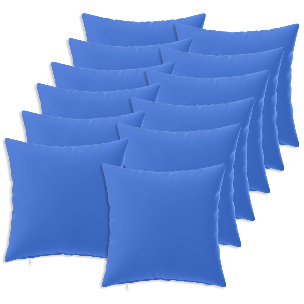 Pudebetræk 12 pcs HEERLEN Kongelig blå 45 x 45 cm Polyester