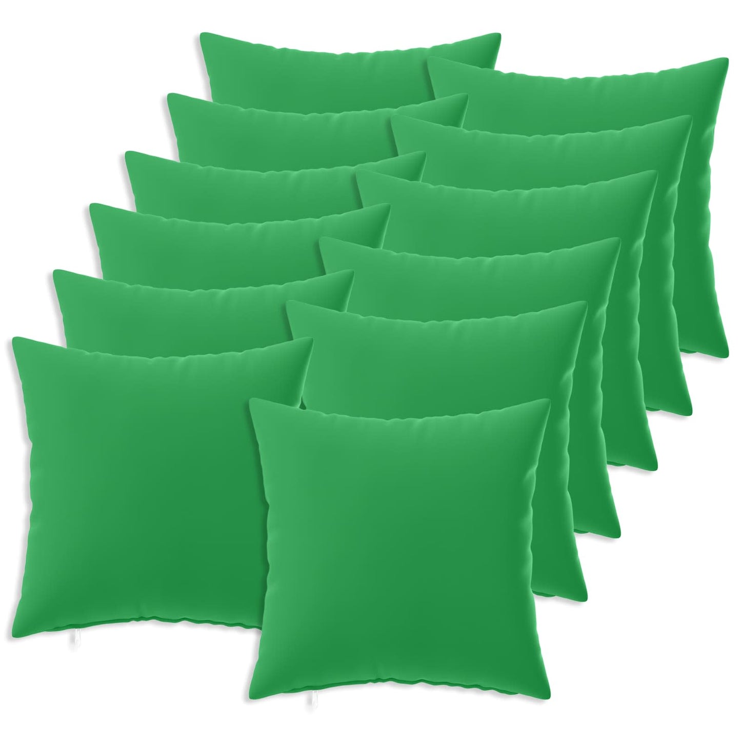 Pudebetræk 12 pcs HEERLEN Grøn 45 x 45 cm Polyester