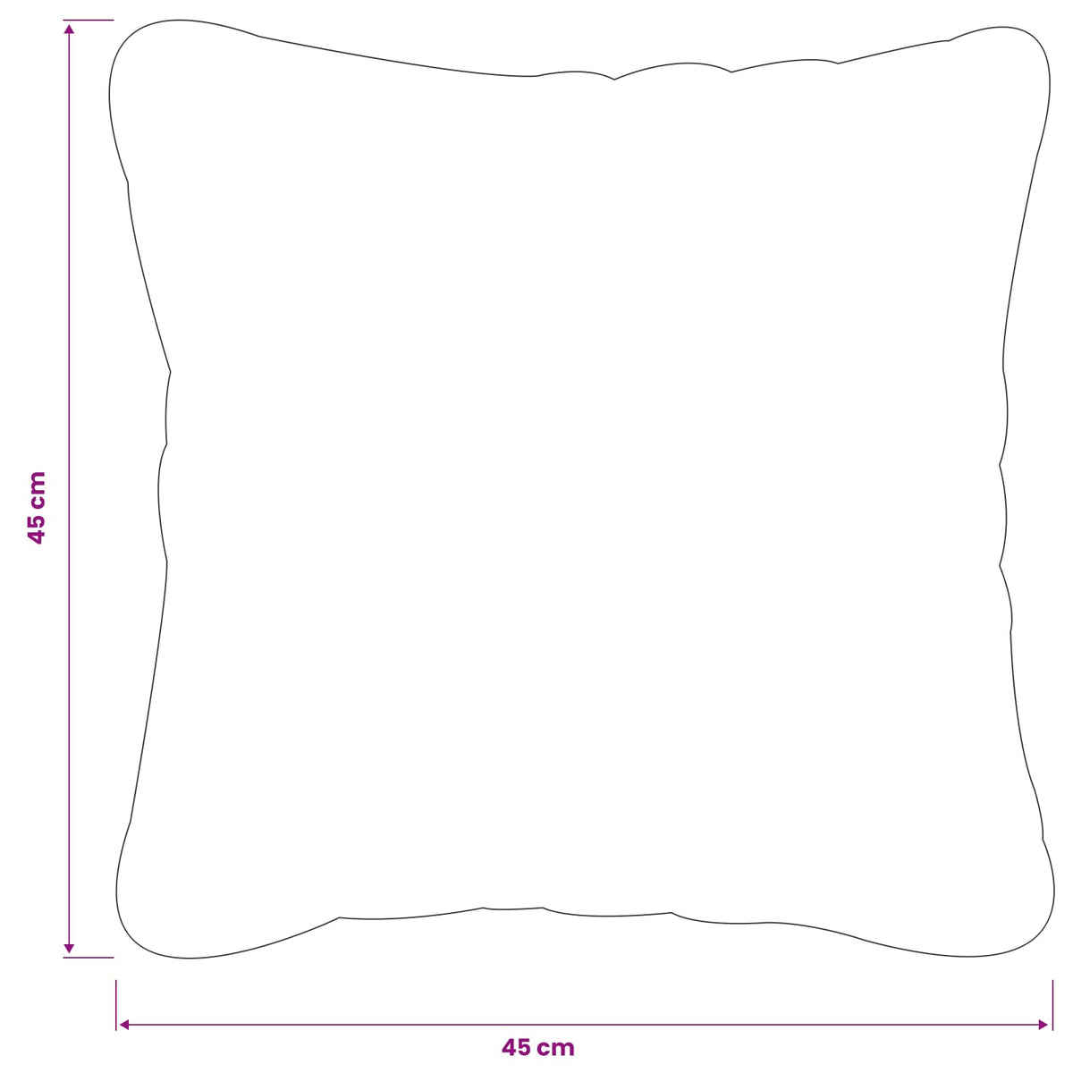 Pudebetræk 2 pcs HEERLEN Bladdesign 45 x 45 cm Polyester