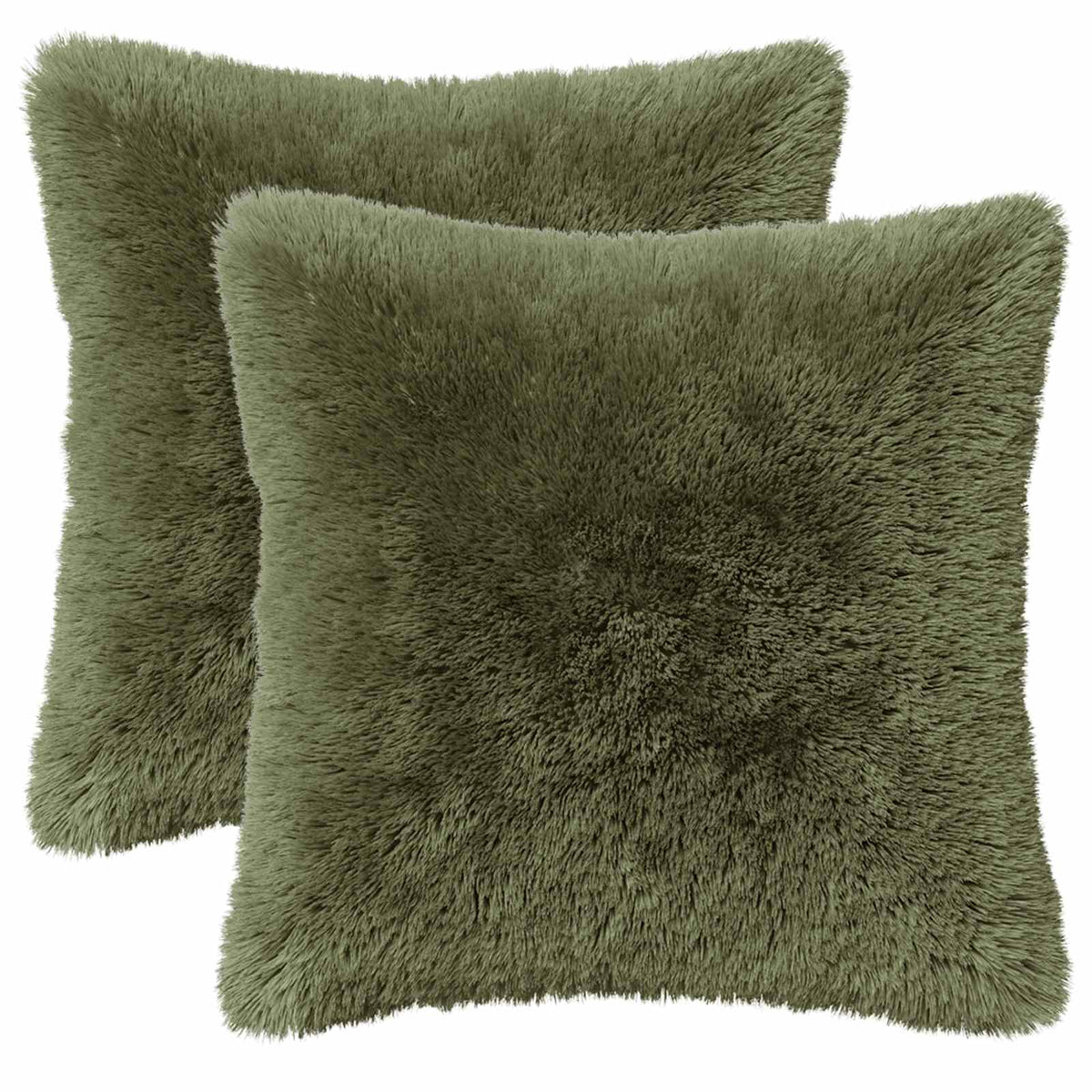 Pudebetræk 2 pcs HEERLEN Grøn 45 x 45 cm PV Fleece