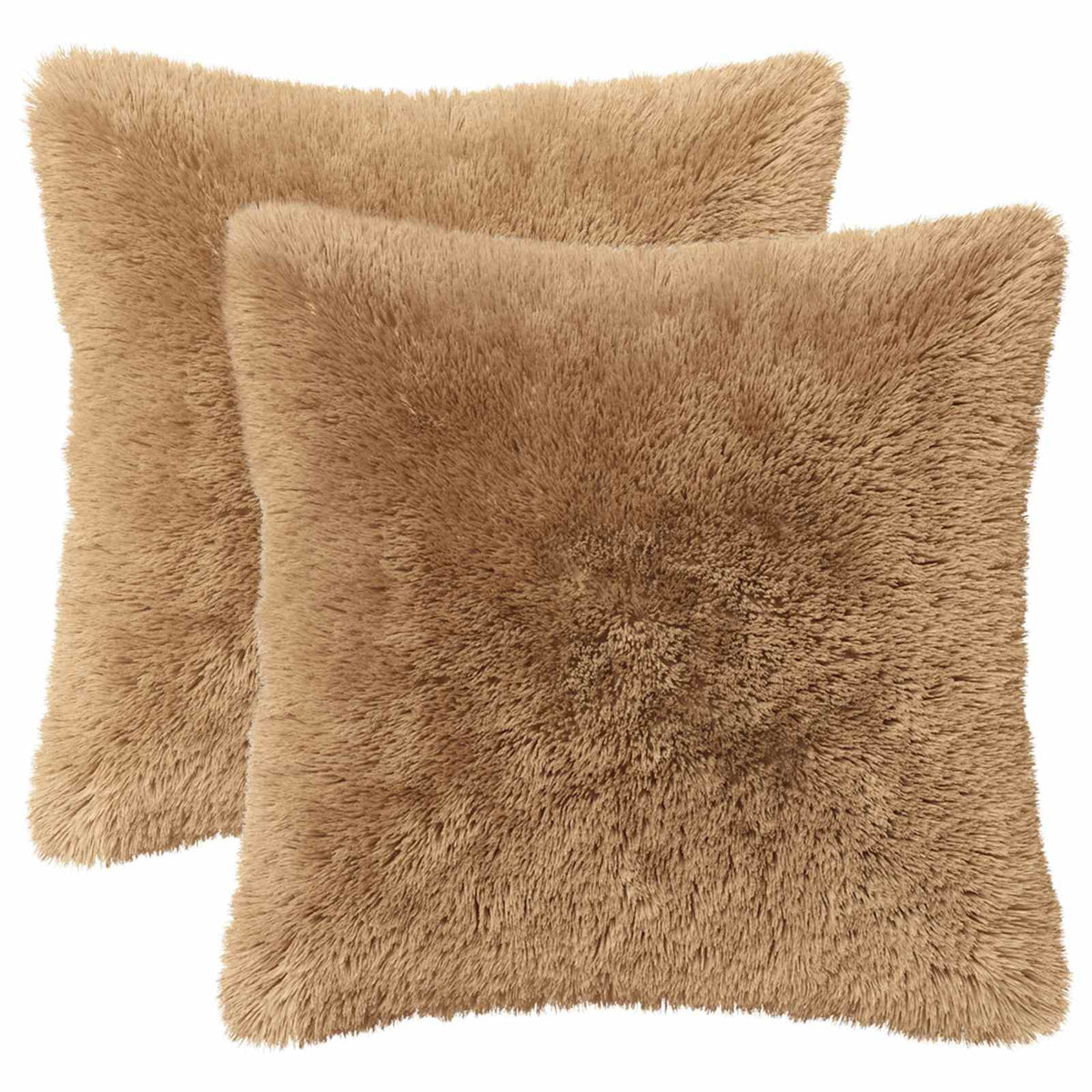 Pudebetræk 2 pcs HEERLEN Gråbrun 45 x 45 cm PV Fleece