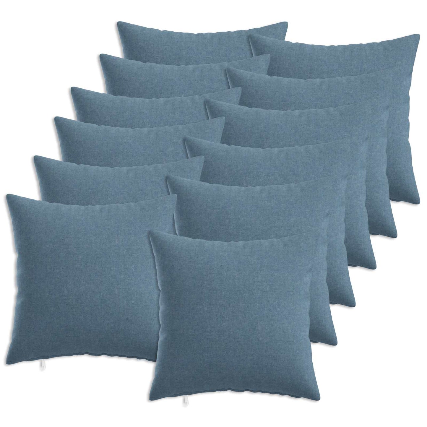 Pudebetræk 12 stk. HEERLEN Jeans blå 50 x 50 cm Stof