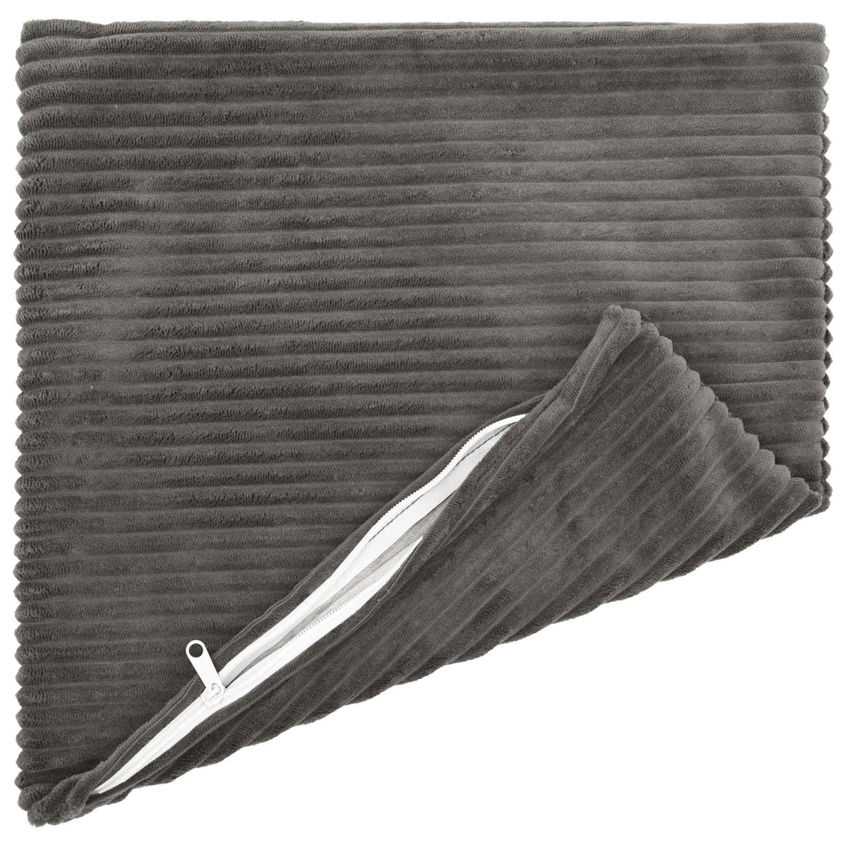 Pudebetræk 6 pcs HEERLEN Mørkegrå 50 x 50 cm cordfløjl