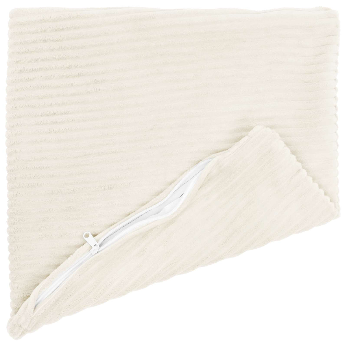 Pudebetræk 2 pcs HEERLEN Cremefarvet 50 x 50 cm cordfløjl