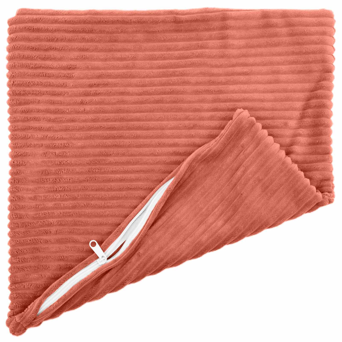 Pudebetræk 12 pcs HEERLEN Rød orange 50 x 50 cm cordfløjl