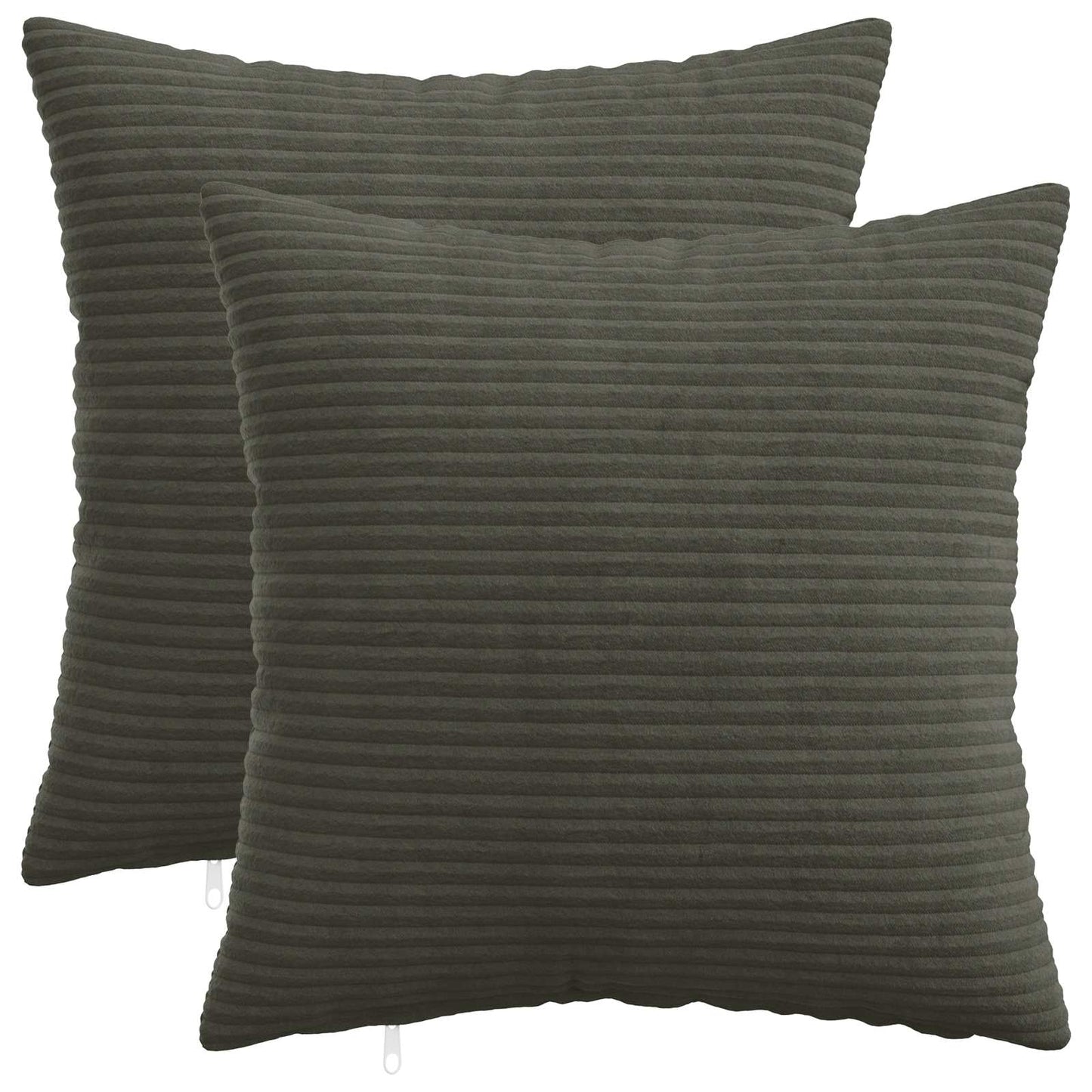 Pudebetræk 2 pcs HEERLEN Antracit 50 x 50 cm cordfløjl