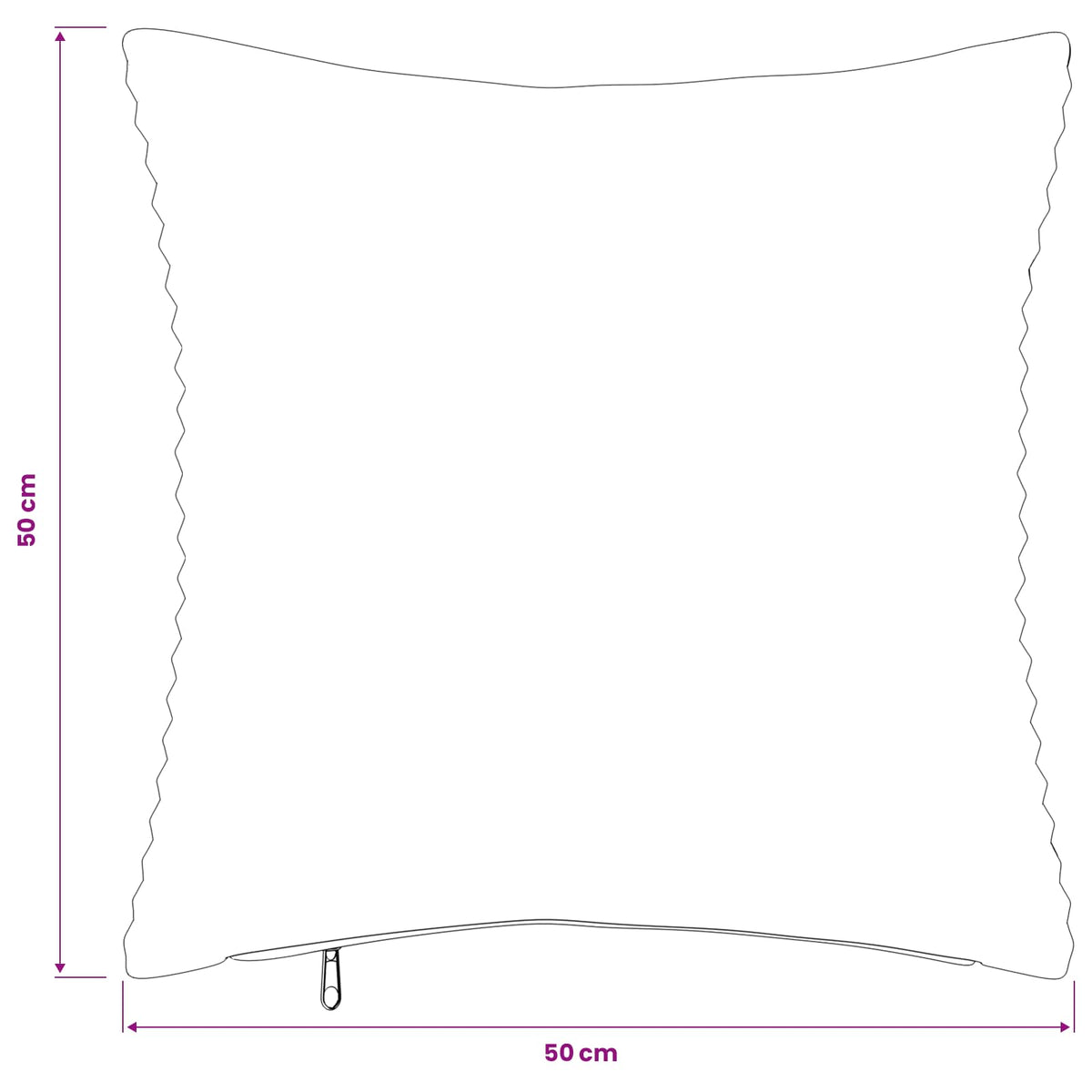 Pudebetræk 12 pcs HEERLEN Gul 50 x 50 cm cordfløjl