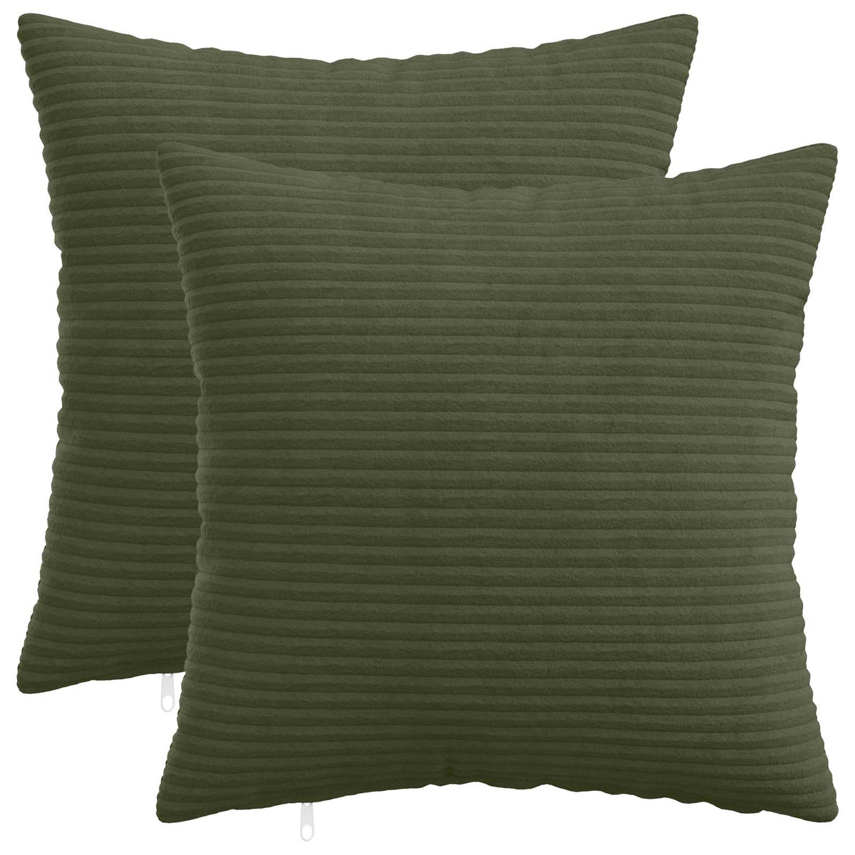 Pudebetræk 2 pcs HEERLEN Grøn 50 x 50 cm cordfløjl
