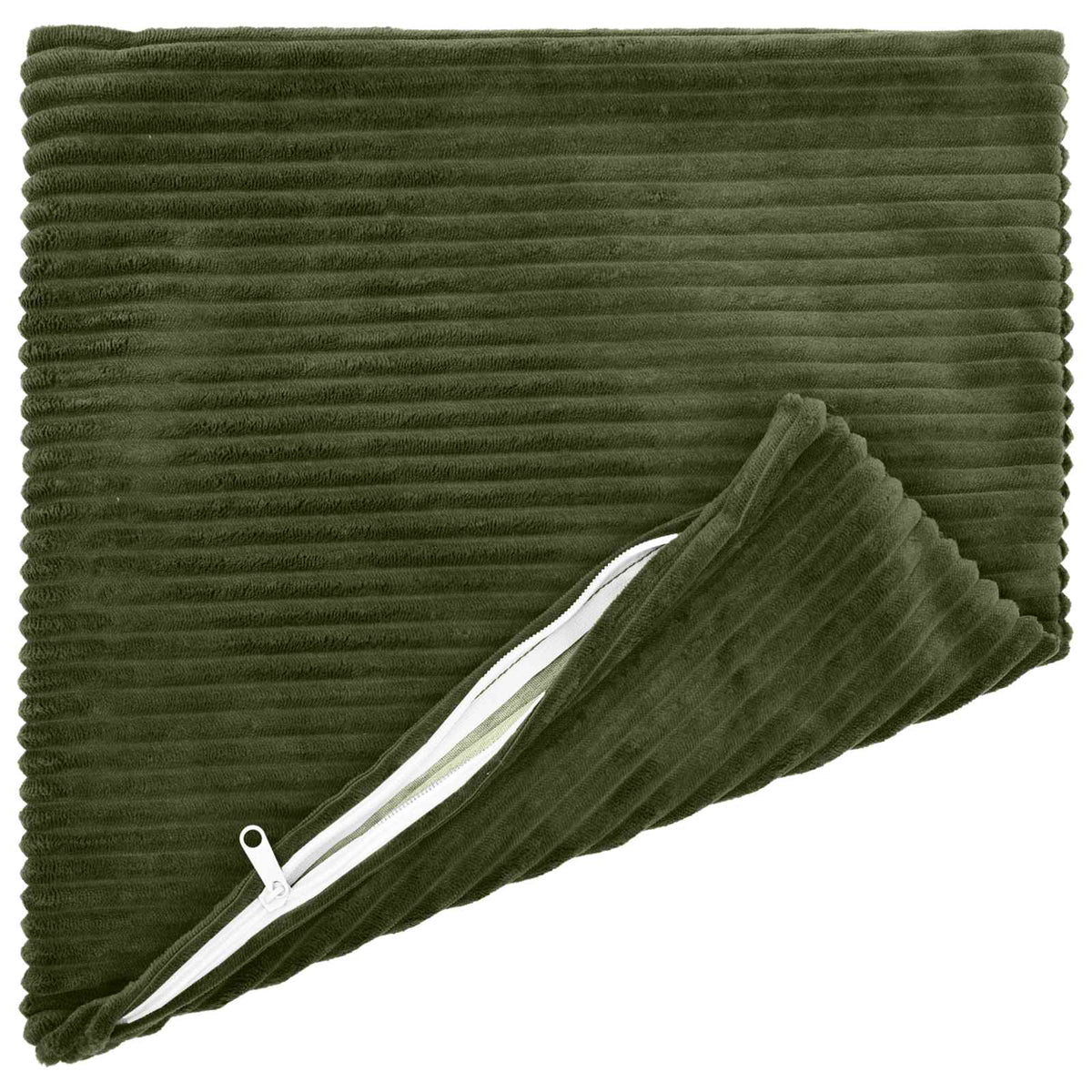Pudebetræk 12 pcs HEERLEN Grøn 50 x 50 cm cordfløjl