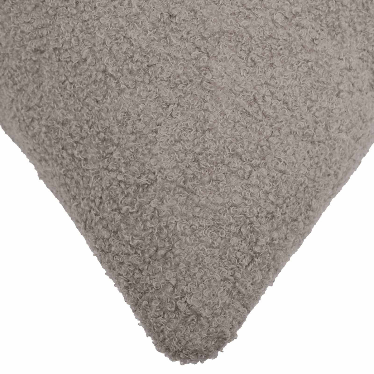 Pudebetræk 12 pcs HEERLEN Lysegrå 50 x 50 cm Bouclé