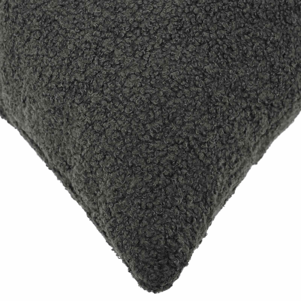 Pudebetræk 2 pcs HEERLEN Mørkegrå 50 x 50 cm Bouclé