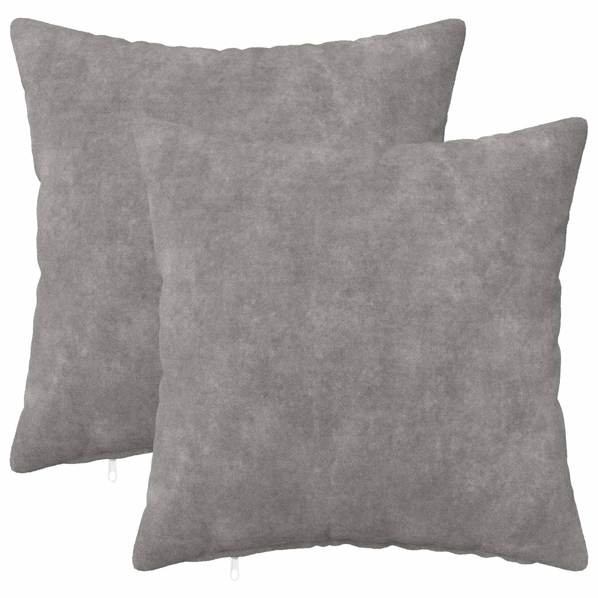 Pudebetræk 2 pcs HEERLEN Lysegrå 50 x 50 cm Mikrofiber Fleece