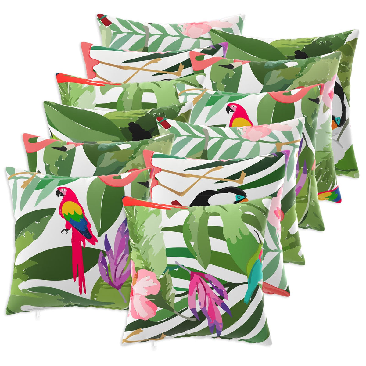 Pudebetræk 12 pcs HEERLEN Flerfarvet 50 x 50 cm Polyester