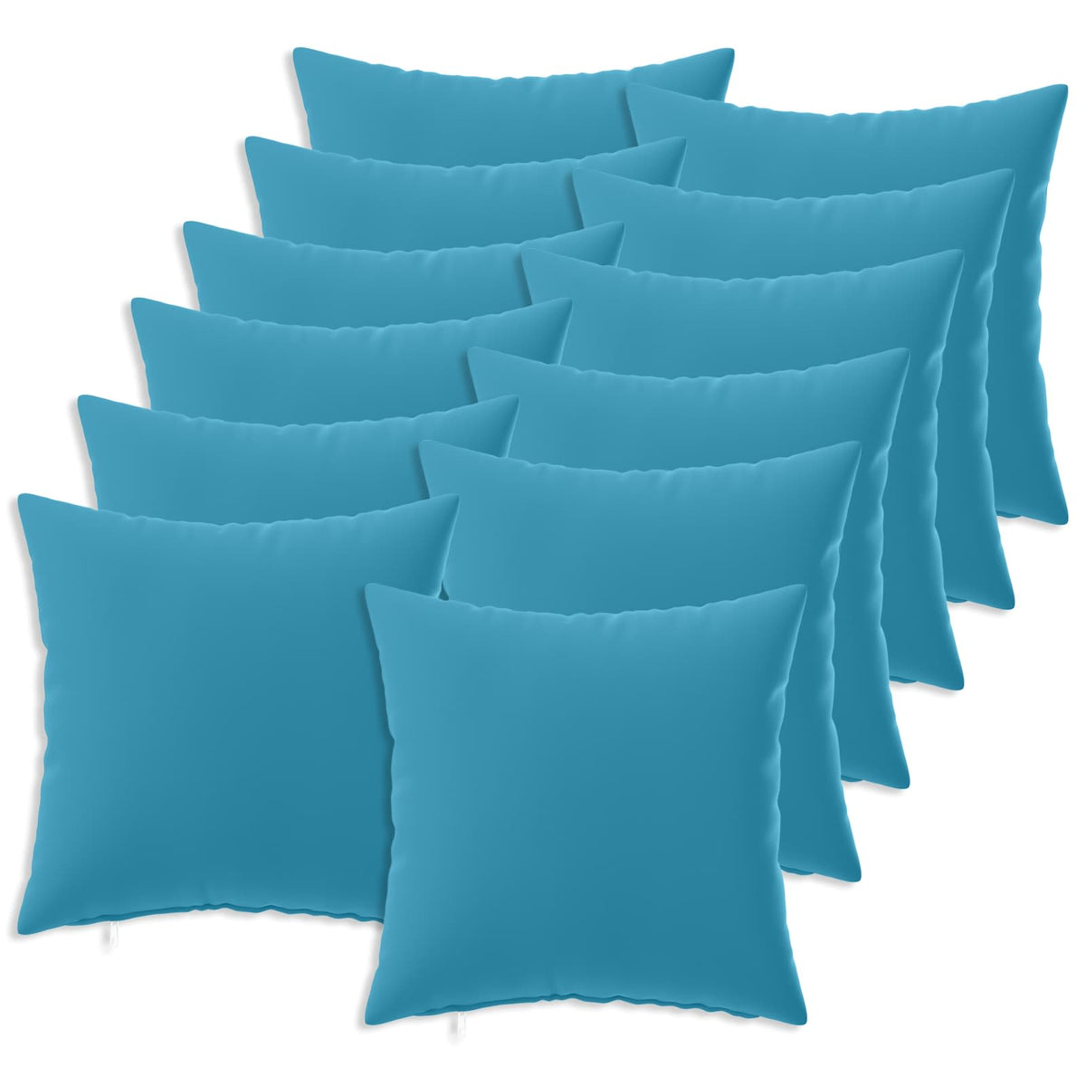 Pudebetræk 12 pcs HEERLEN Lyseblå 50 x 50 cm Polyester