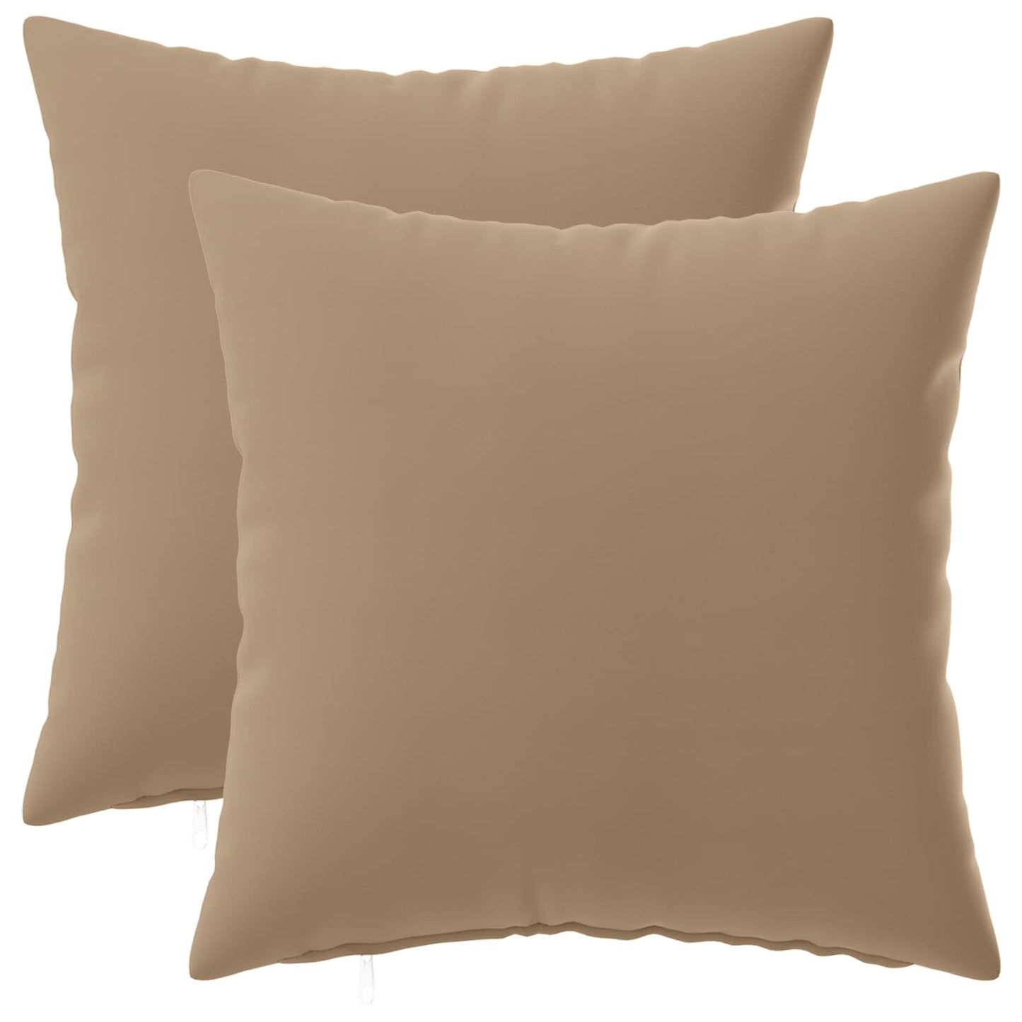 Pudebetræk 2 stk. HEERLEN Gråbrun 50 x 50 cm Polyester