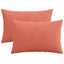 Pudebetræk 2 pcs HEERLEN Rød orange 50 x 70 cm cordfløjl
