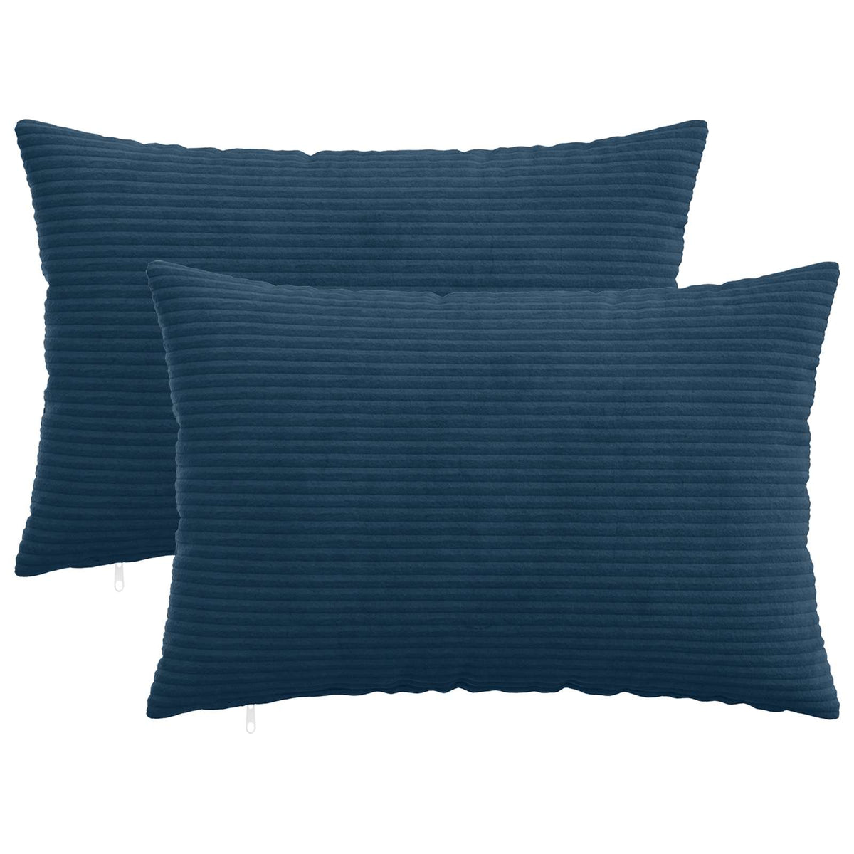 Pudebetræk 2 pcs HEERLEN Mørkeblå 50 x 70 cm cordfløjl