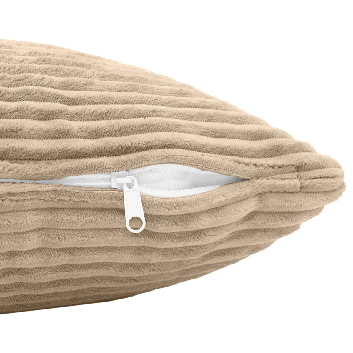 Pudebetræk 2 pcs HEERLEN Gråbrun 50 x 70 cm cordfløjl