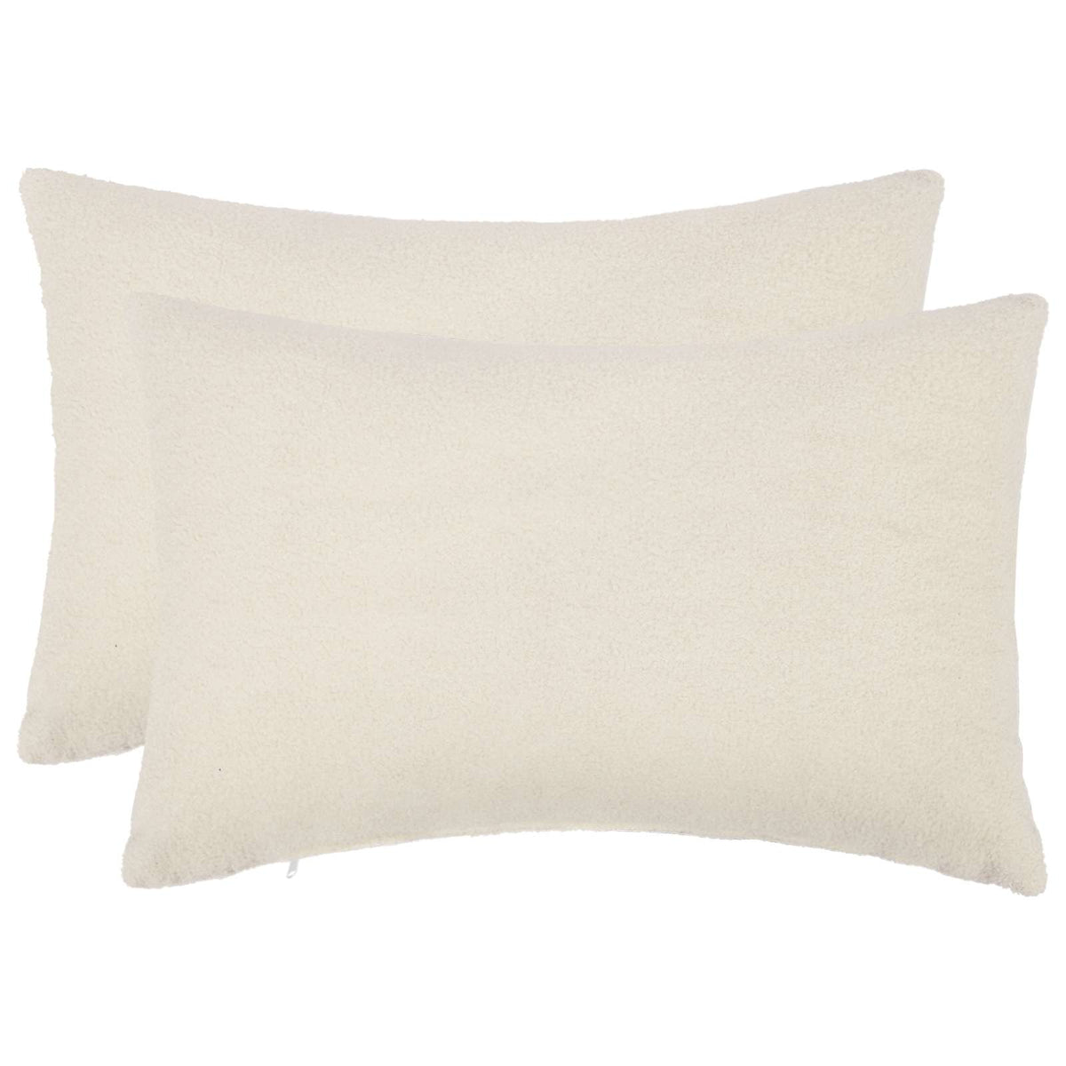 Pudebetræk 2 pcs HEERLEN Cremefarvet 50 x 70 cm Bouclé