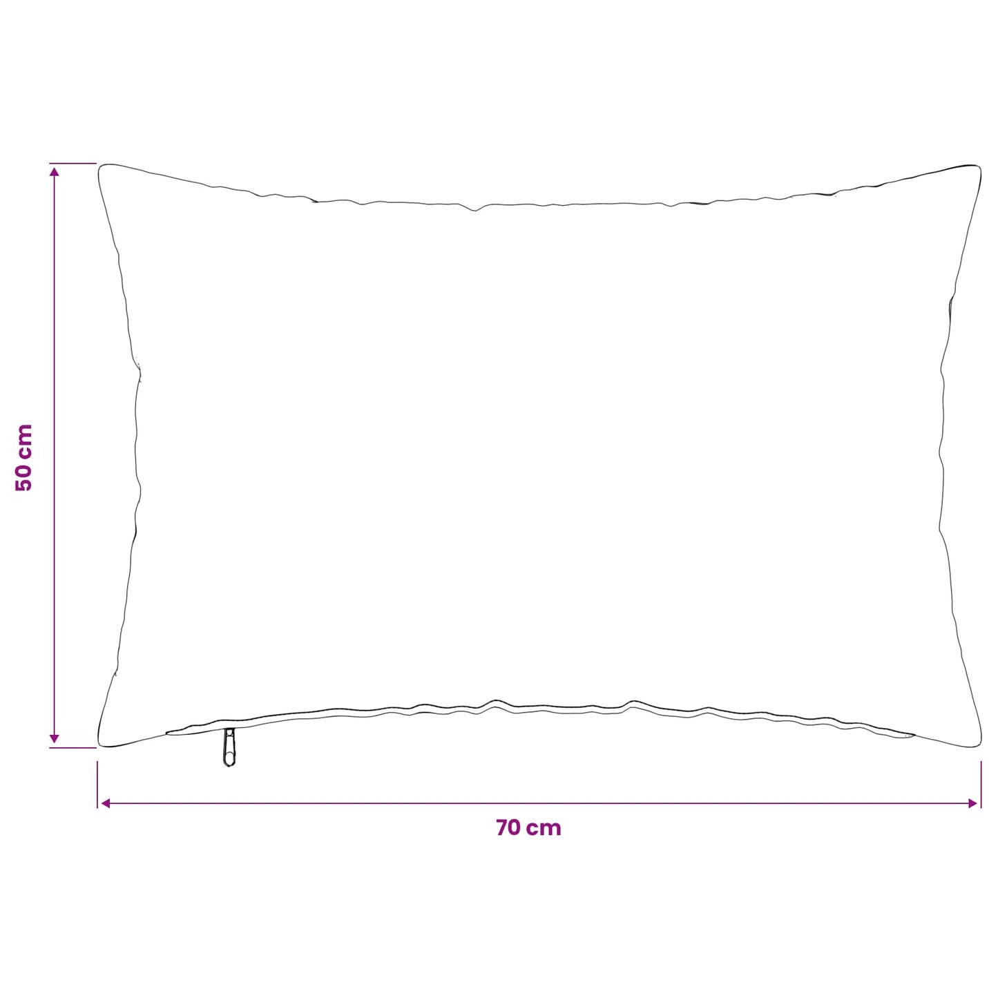 Pudebetræk 2 pcs HEERLEN Beige 50 x 70 cm Bouclé