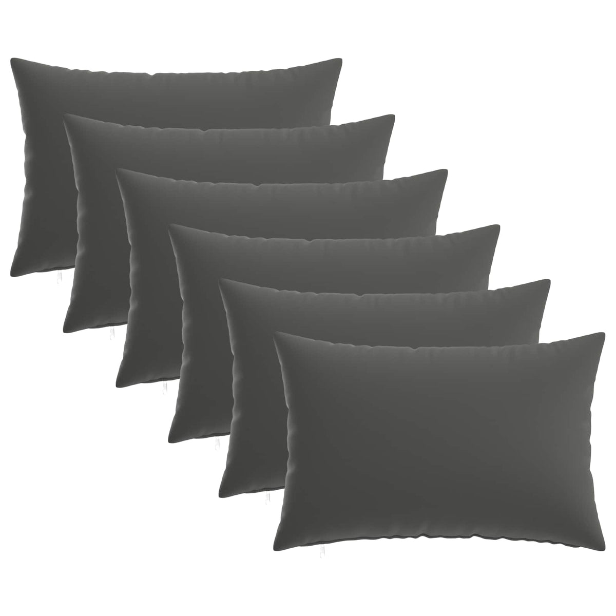 Pudebetræk 6 pcs HEERLEN Antracit 50 x 70 cm Polyester