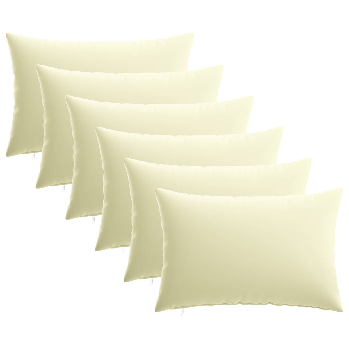 Pudebetræk 6 pcs HEERLEN Cremefarvet 50 x 70 cm Polyester