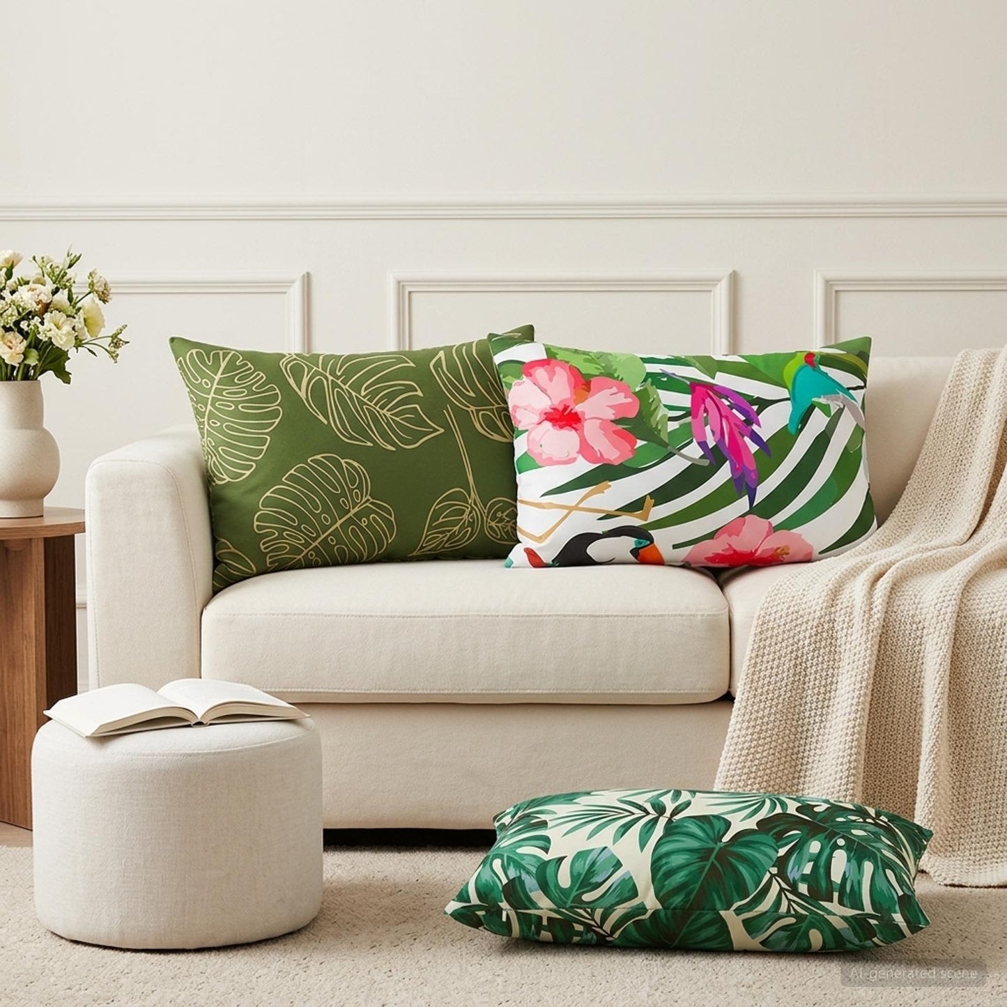 Pudebetræk 6 pcs HEERLEN Flerfarvet 50 x 70 cm Polyester