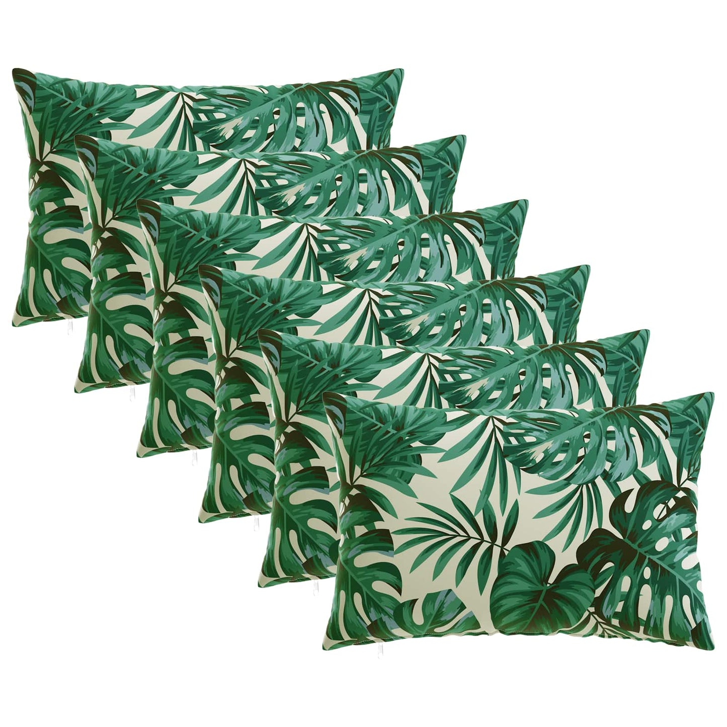 Pudebetræk 6 pcs HEERLEN Bladmønster 50 x 70 cm Polyester