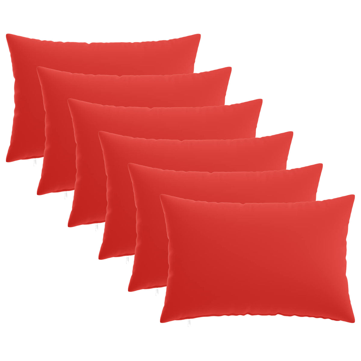 Pudebetræk 6 pcs HEERLEN Rød 50 x 70 cm Polyester