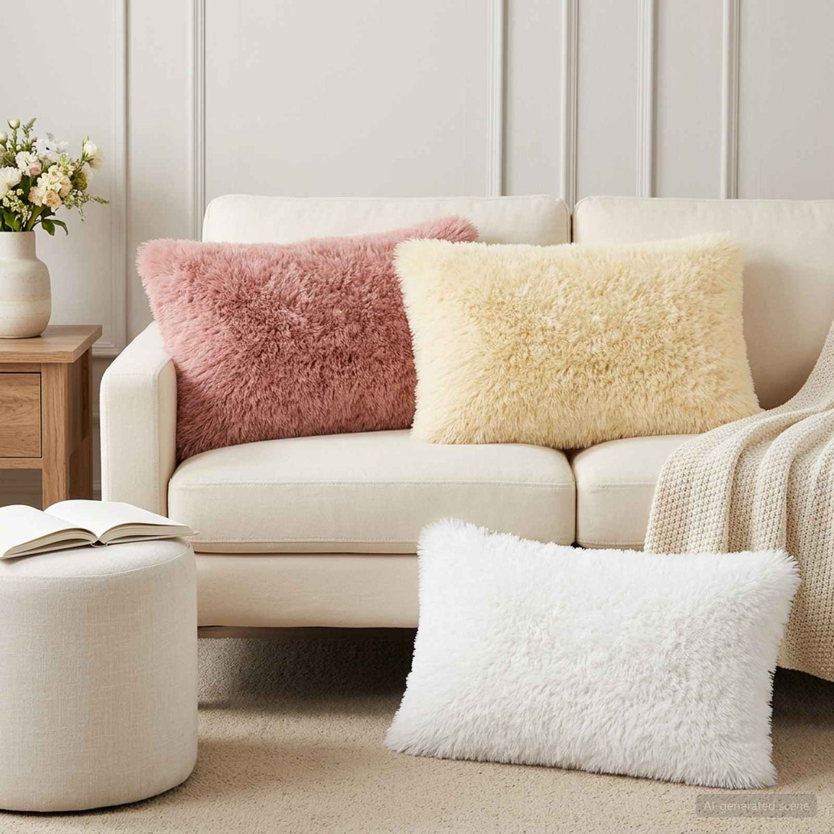 Pudebetræk 2 pcs HEERLEN Lyserød 50 x 70 cm PV Fleece