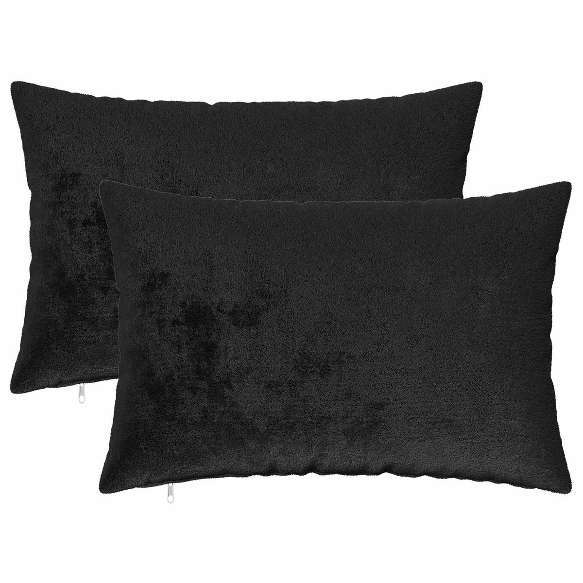Pudebetræk 2 pcs HEERLEN Sort 50 x 70 cm Flannel