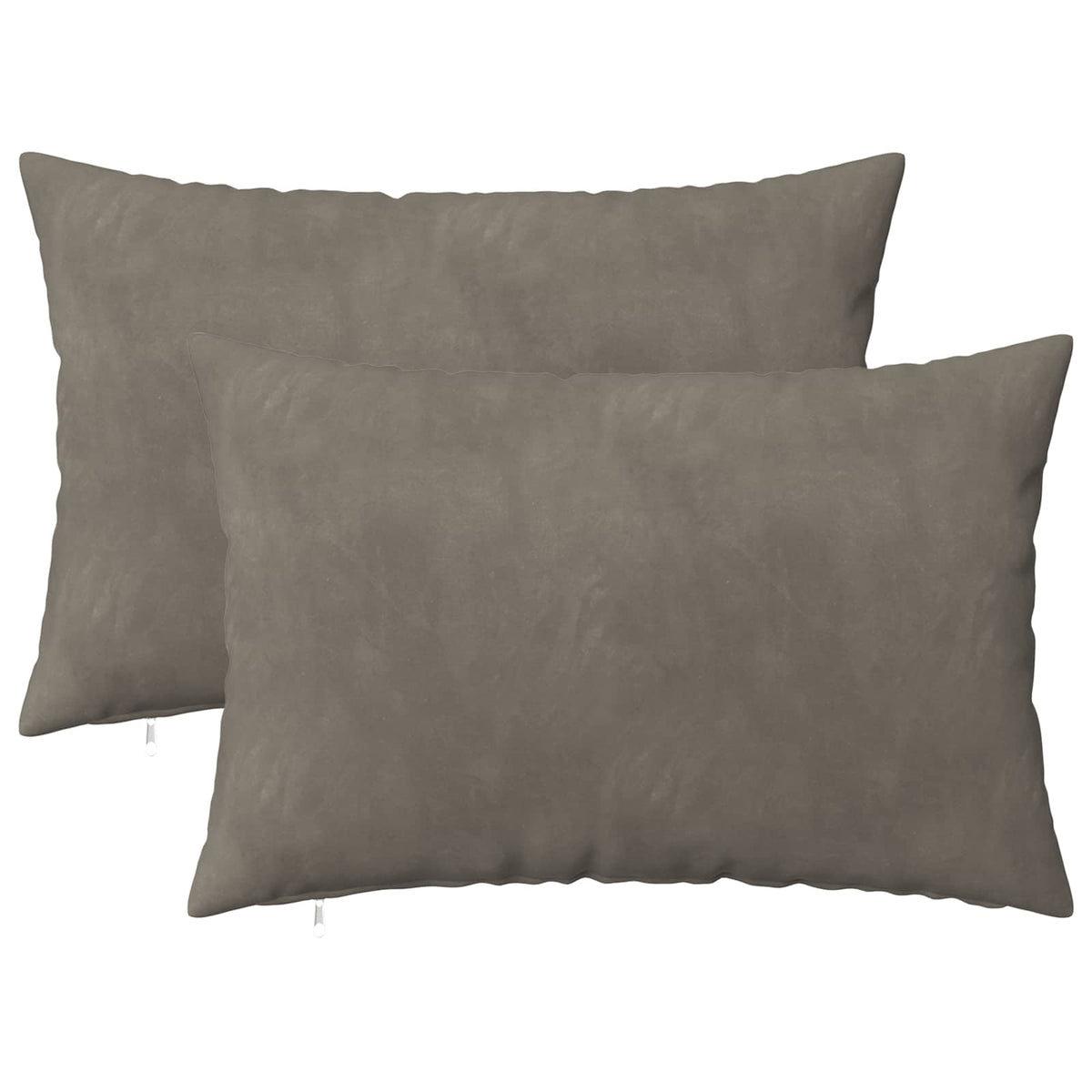 Pudebetræk 2 pcs HEERLEN Lysegrå 50 x 75 cm Fløjl