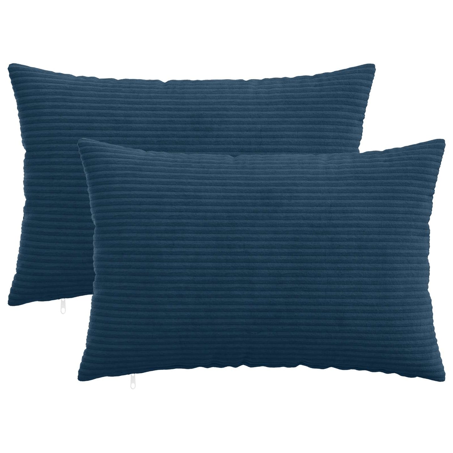 Pudebetræk 2 pcs HEERLEN Mørkeblå 50 x 75 cm cordfløjl